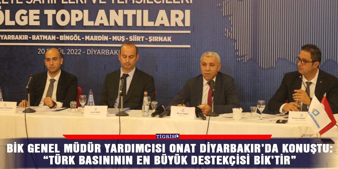 VİDEO - BİK Genel Müdür Yardımcısı Onat Diyarbakır’da konuştu