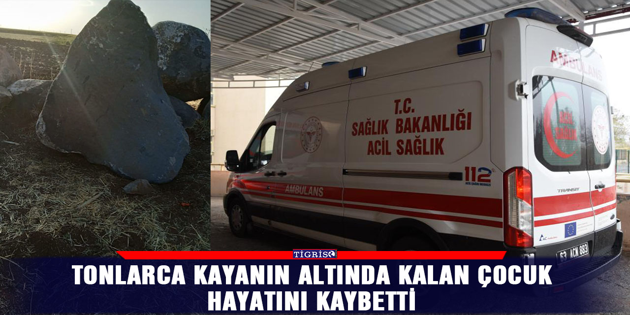 Tonlarca kayanın altında kalan çocuk hayatını kaybetti