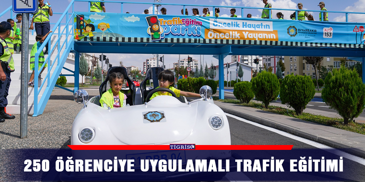 250 öğrenciye uygulamalı trafik eğitimi