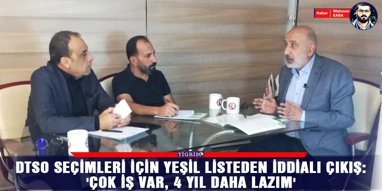 VİDEO - DTSO seçimleri için Yeşil listeden iddialı çıkış:  'Çok iş var, 4 yıl daha lazım'