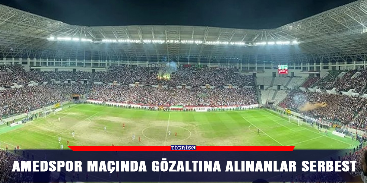 Amedspor-Bursaspor maçınca IKBY bayrağı açanlar serbest