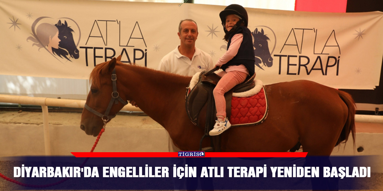 Diyarbakır'da engelliler için atlı terapi yeniden başladı