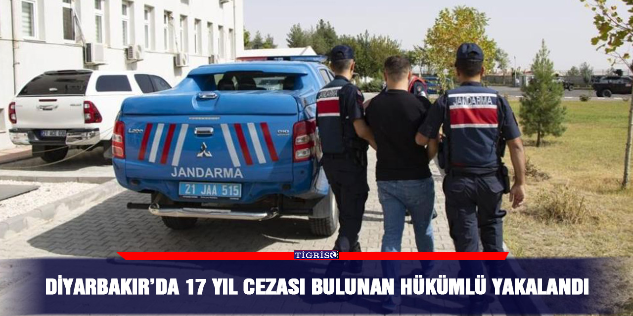 Diyarbakır’da 17 yıl cezası bulunan hükümlü yakalandı