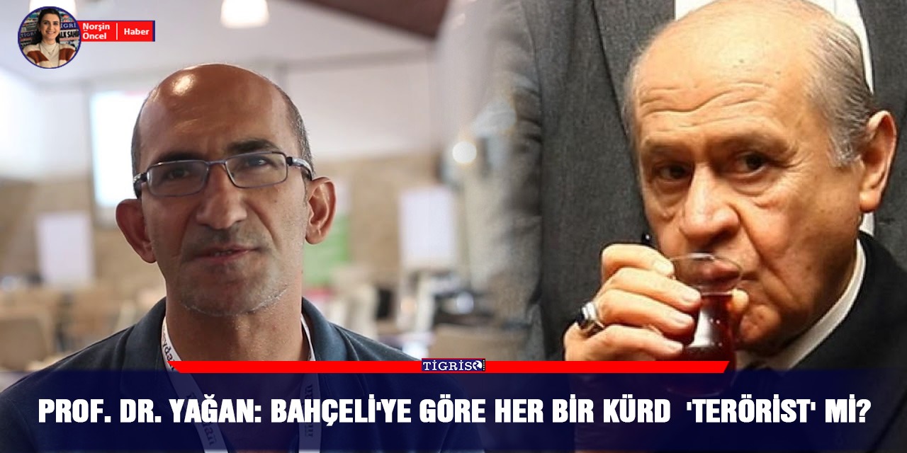 Prof. Dr. Yağan: Bahçeli'ye göre her bir Kürd 'terörist' mi?