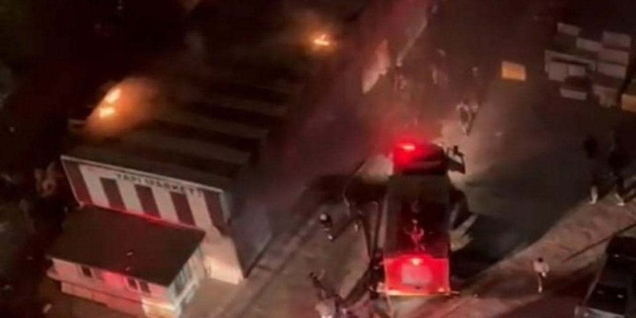 İnşaat malzemesi deposunda patlama