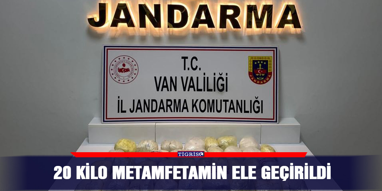 20 kilo metamfetamin ele geçirildi