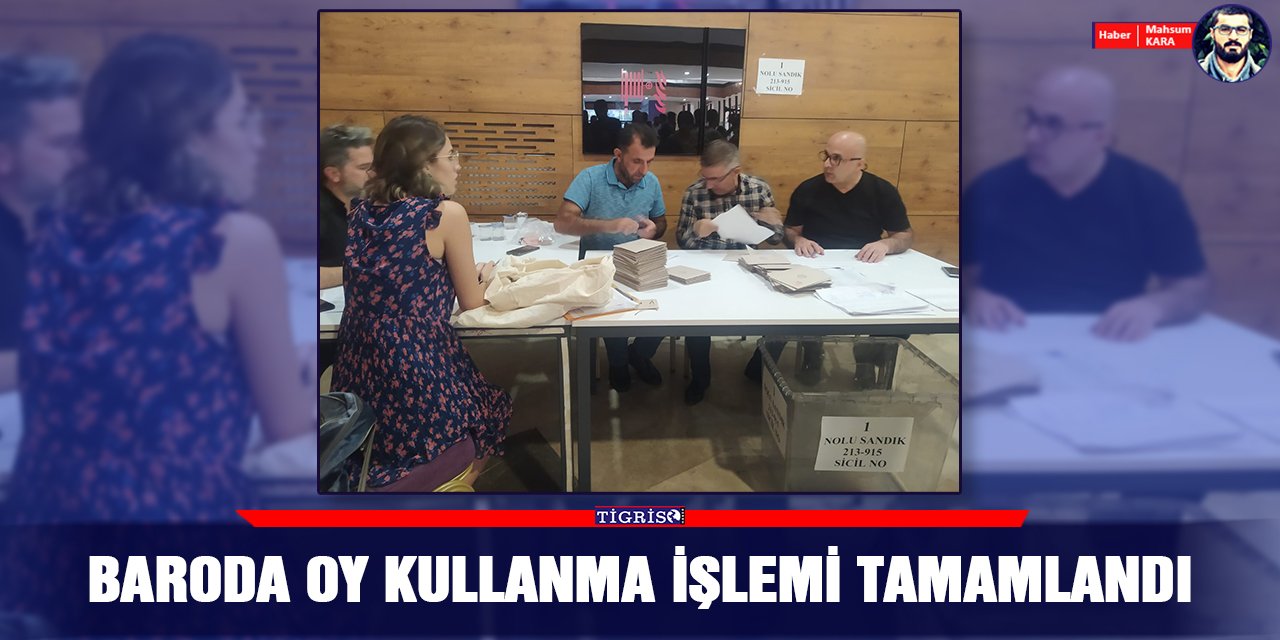 VİDEO -Baroda oy kullanma işlemi tamamlandı