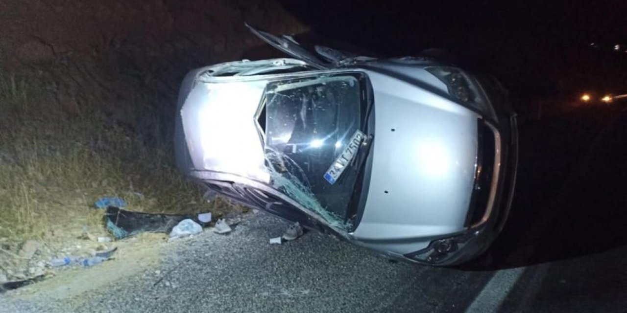 Kaza yapan aracın sürücüsü hayatını kaybetti