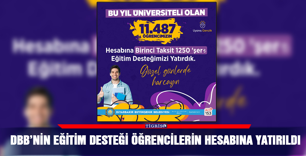 DBB’nin eğitim desteği öğrencilerin hesabına yatırıldı