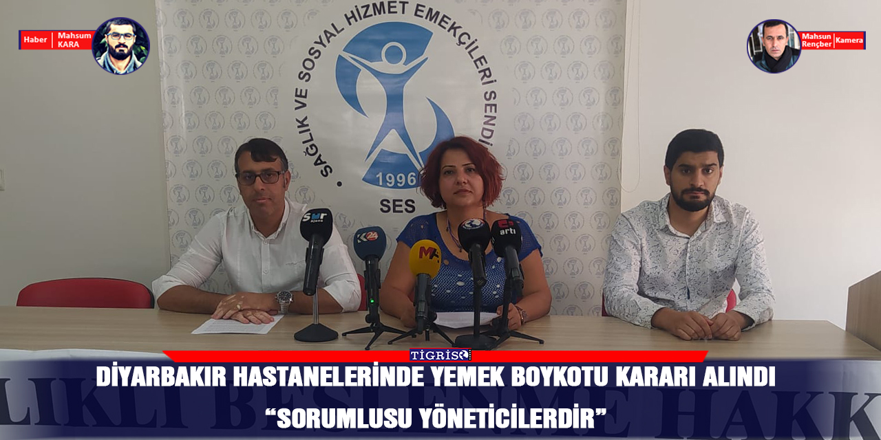 VİDEO - Diyarbakır hastanelerinde yemek boykotu kararı alındı