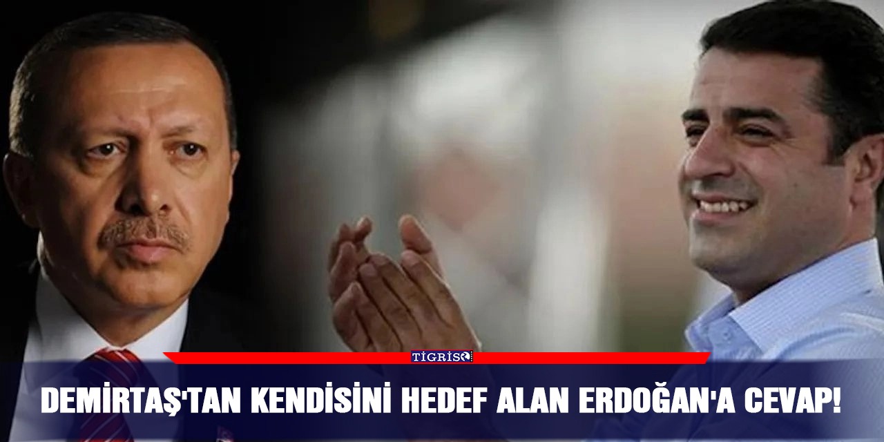 Demirtaş'tan kendisini hedef alan Erdoğan'a cevap!