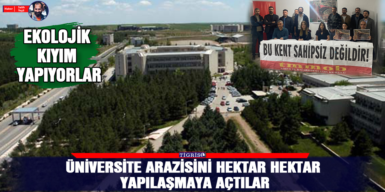 Üniversite arazisini hektar hektar yapılaşmaya açtılar