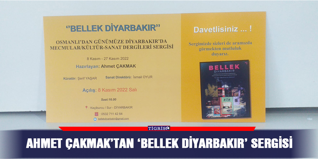 Ahmet Çakmak’tan ‘Bellek Diyarbakır’ sergisi