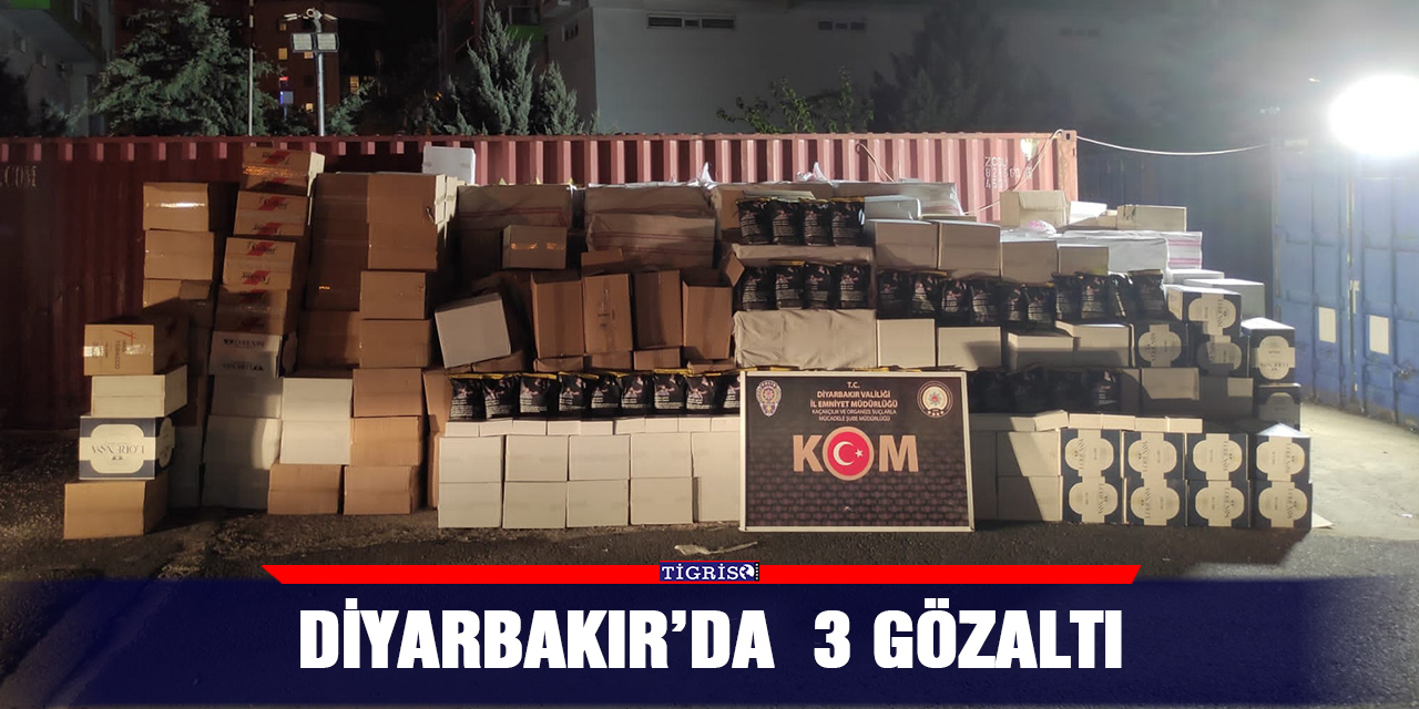 Diyarbakır’da  3 gözaltı