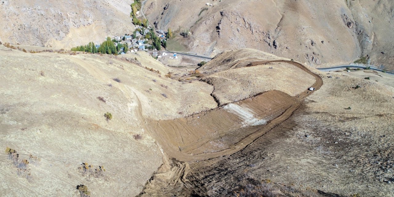 Çığın yatağı değiştirildi