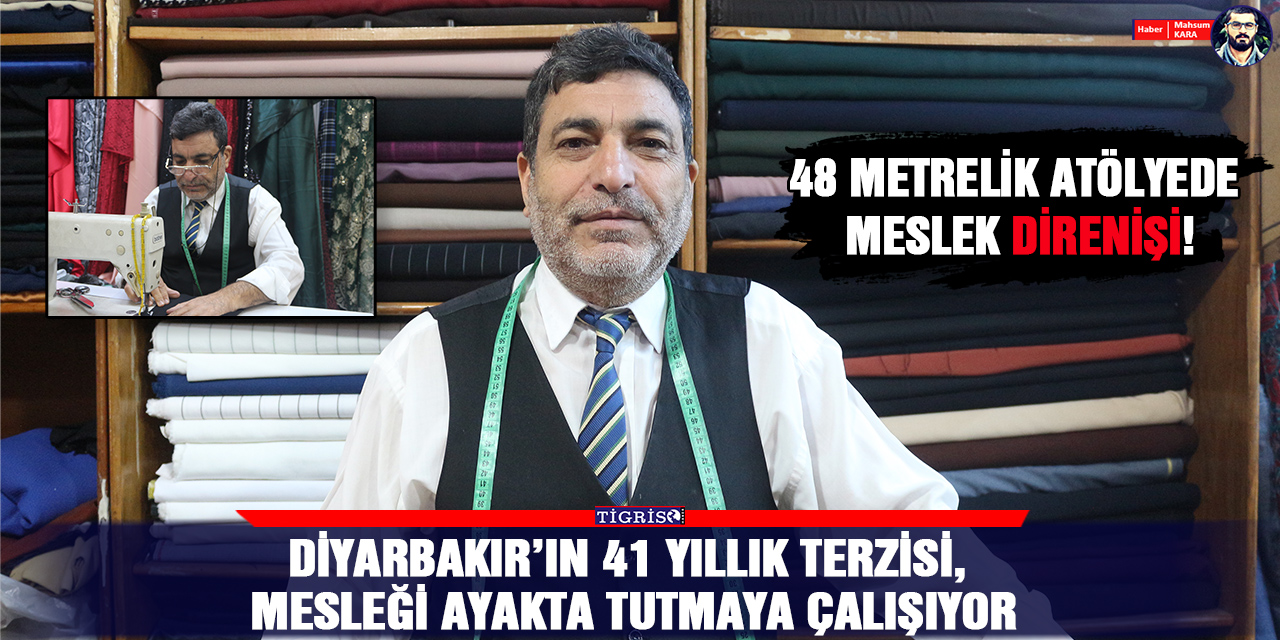 VİDEO - Diyarbakır’ın 41 yıllık terzisi, mesleği ayakta tutmaya çalışıyor
