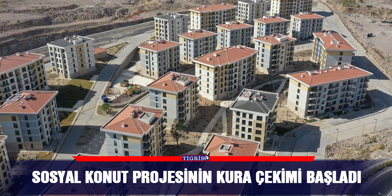 Sosyal konut projesinin kura çekimi başladı