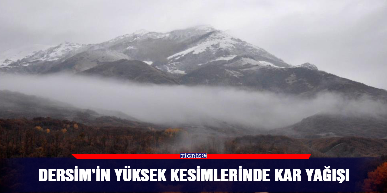 Dersim’in yüksek kesimlerinde kar yağışı