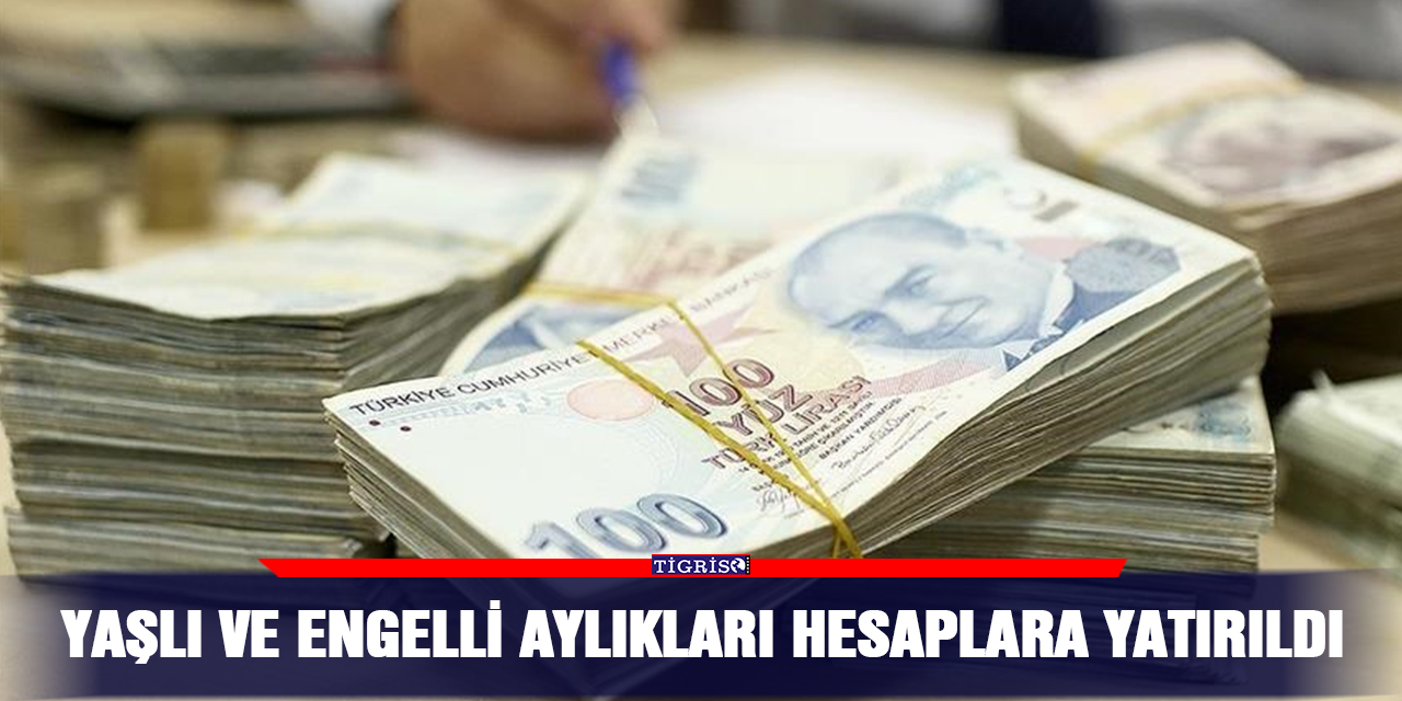 Yaşlı ve engelli aylıkları hesaplara yatırıldı