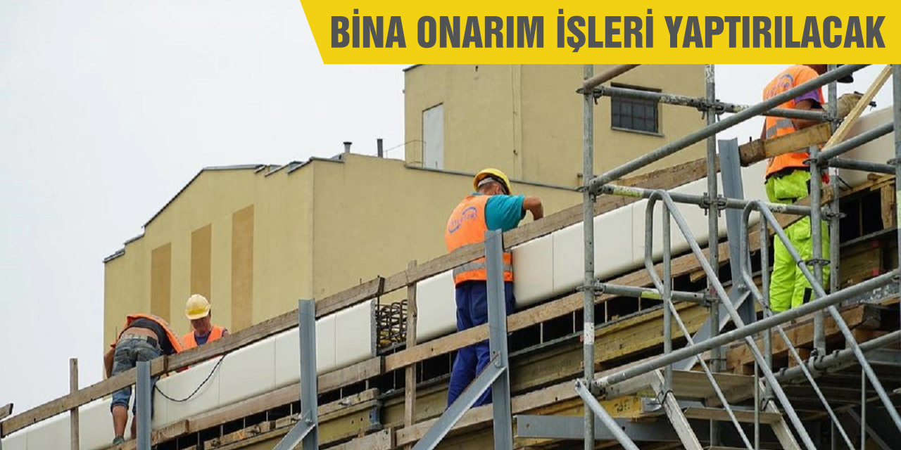 Bina onarım işi yaptırılacak