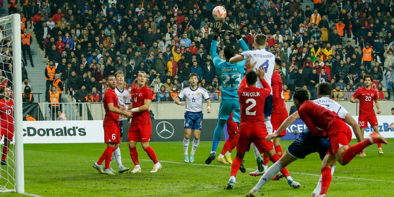 Özel maç bitti, Türkiye: 2 - İskoçya: 1