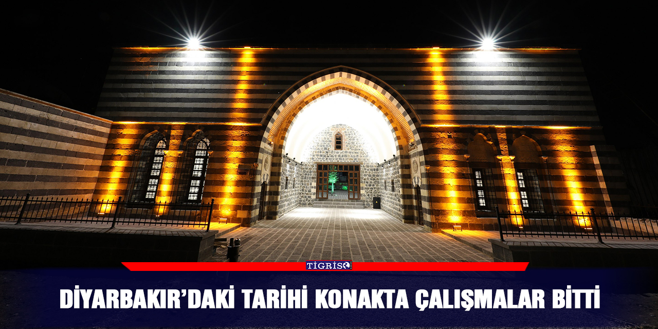 Diyarbakır'daki tarihi konakta çalışmalar bitti