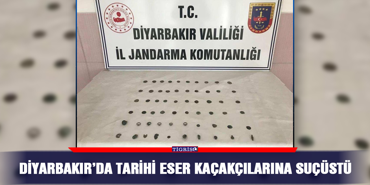 Diyarbakır’da tarihi eser kaçakçılarına suçüstü