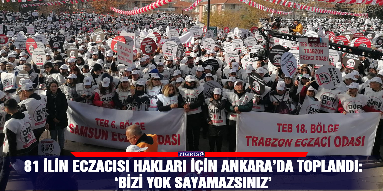 81 ilin eczacısı hakları için Ankara’da toplandı
