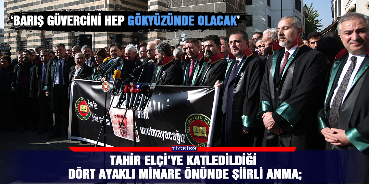 VİDEO - Tahir Elçi’ye katledildiği Dört Ayaklı Minare önünde şiirli anma