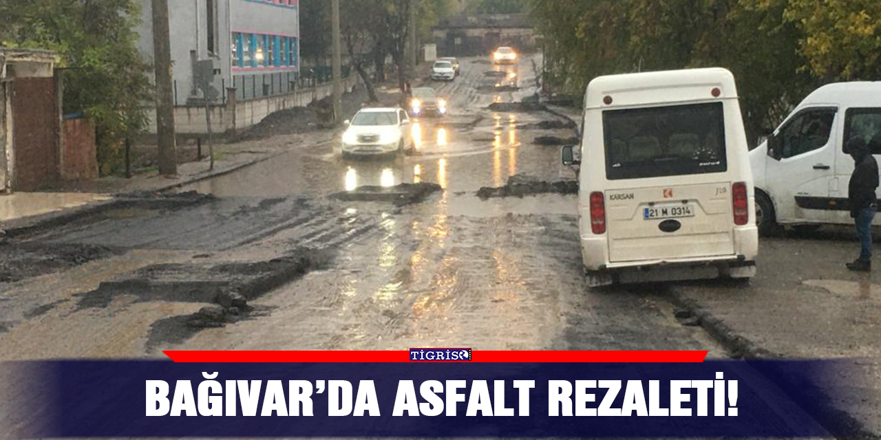 Bağıvar’da asfalt rezaleti!