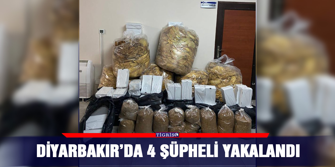 Diyarbakır’da 4 şüpheli yakalandı