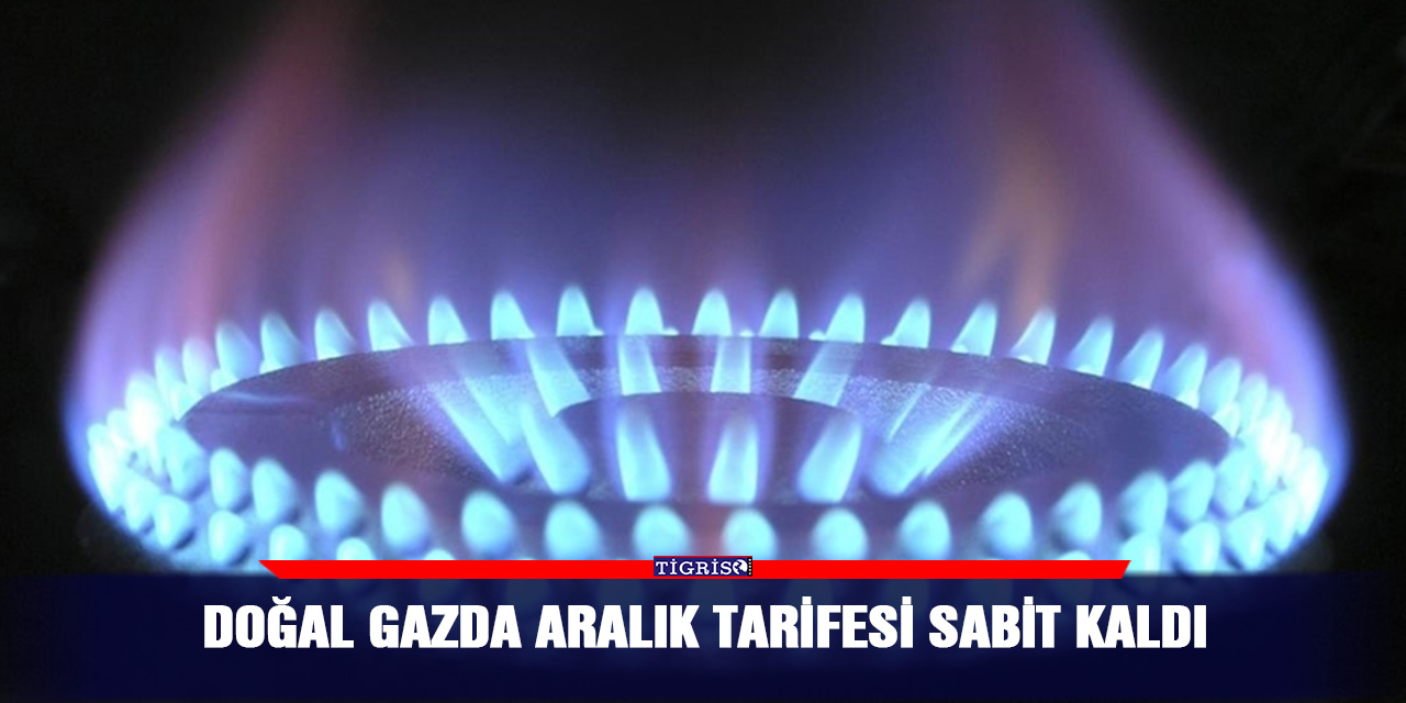 Doğal gazda aralık tarifesi sabit kaldı