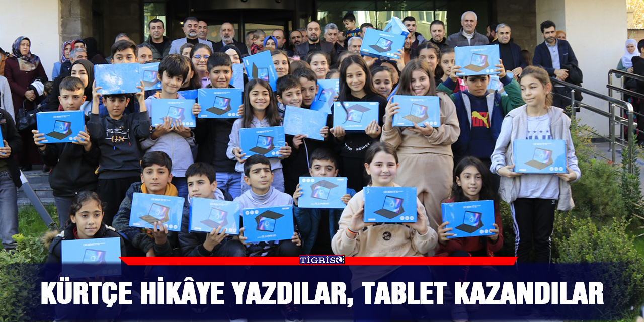 Kürtçe hikâye yazdılar, tablet kazandılar