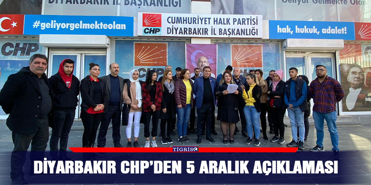 VİDEO - Diyarbakır CHP’den 5 Aralık açıklaması