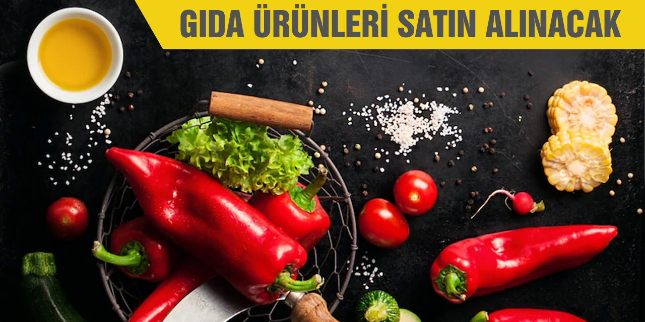 Gıda malzemeleri satın alınacak