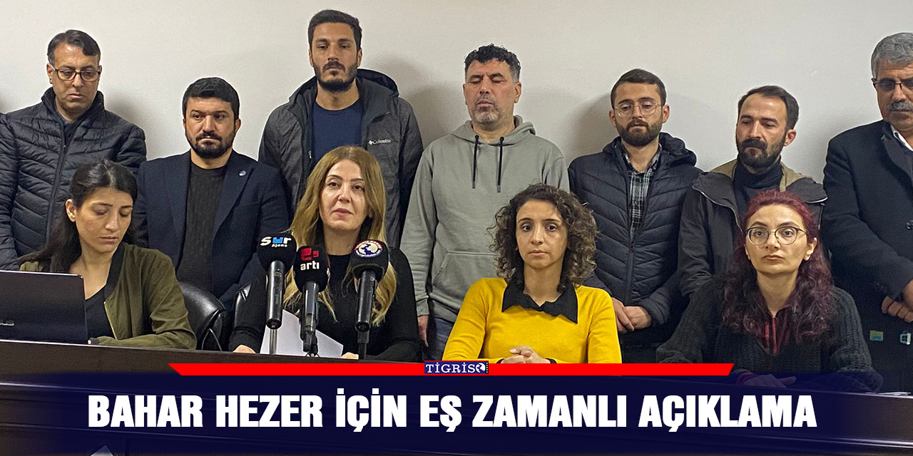 VİDEO - Bahar Hezer için eş zamanlı açıklama