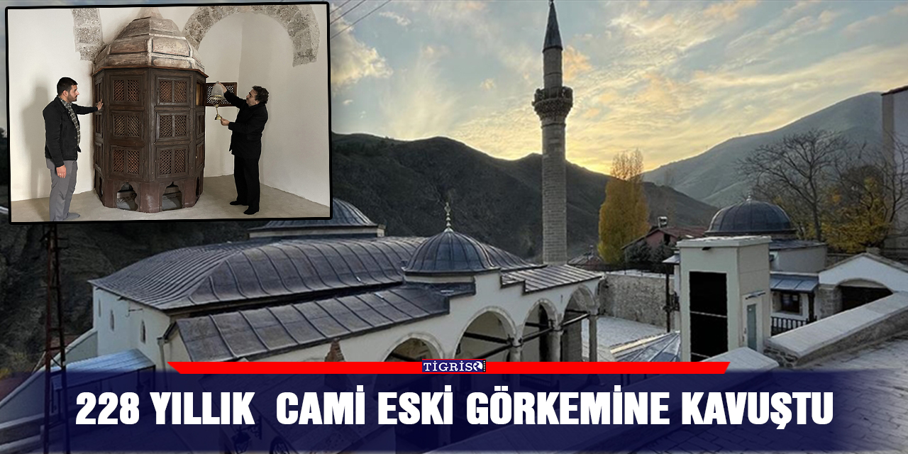 228 yıllık  cami eski görkemine kavuştu