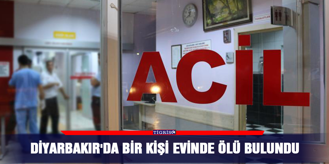 Diyarbakır'da bir kişi evinde ölü bulundu