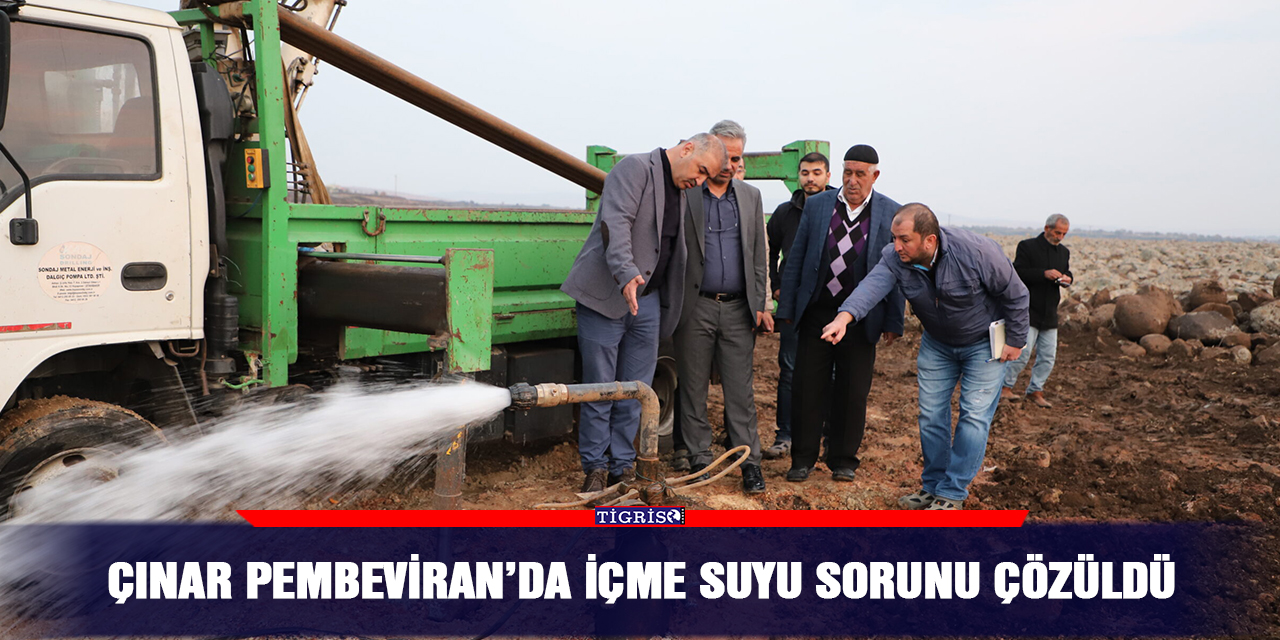 Çınar Pembeviran’da içme suyu sorunu çözüldü