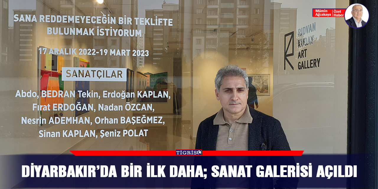 VİDEO - Diyarbakır’da bir ilk daha: Sanat Galerisi Açıldı