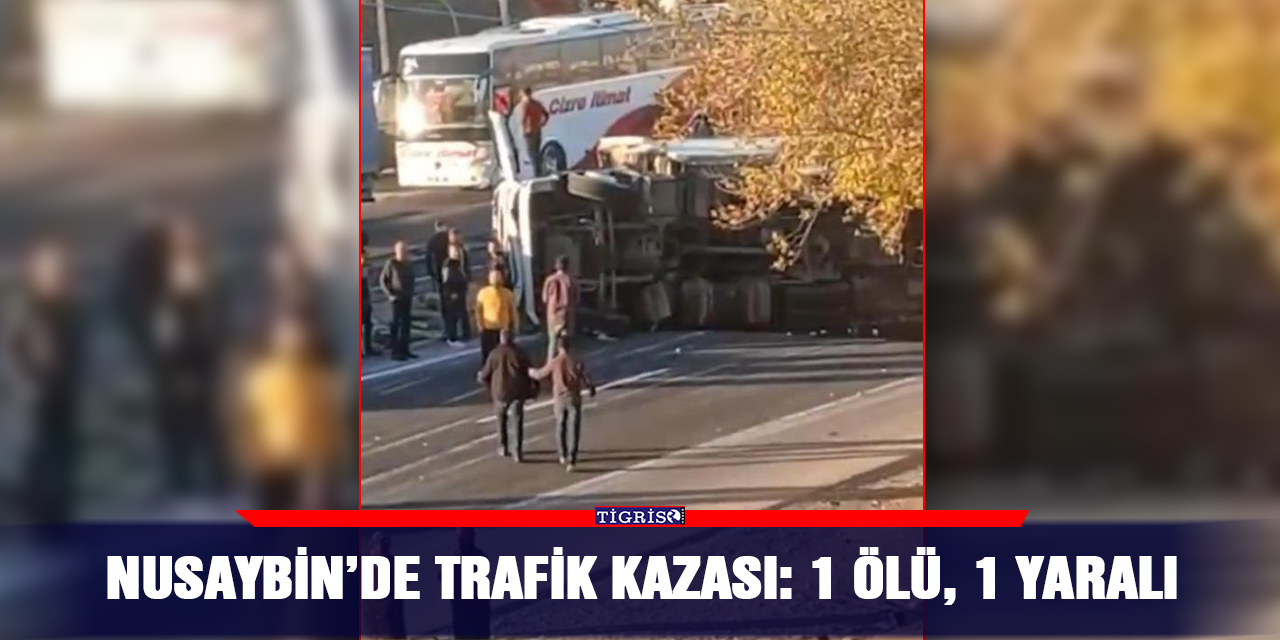Nusaybin’de trafik kazası: 1 ölü, 1 yaralı