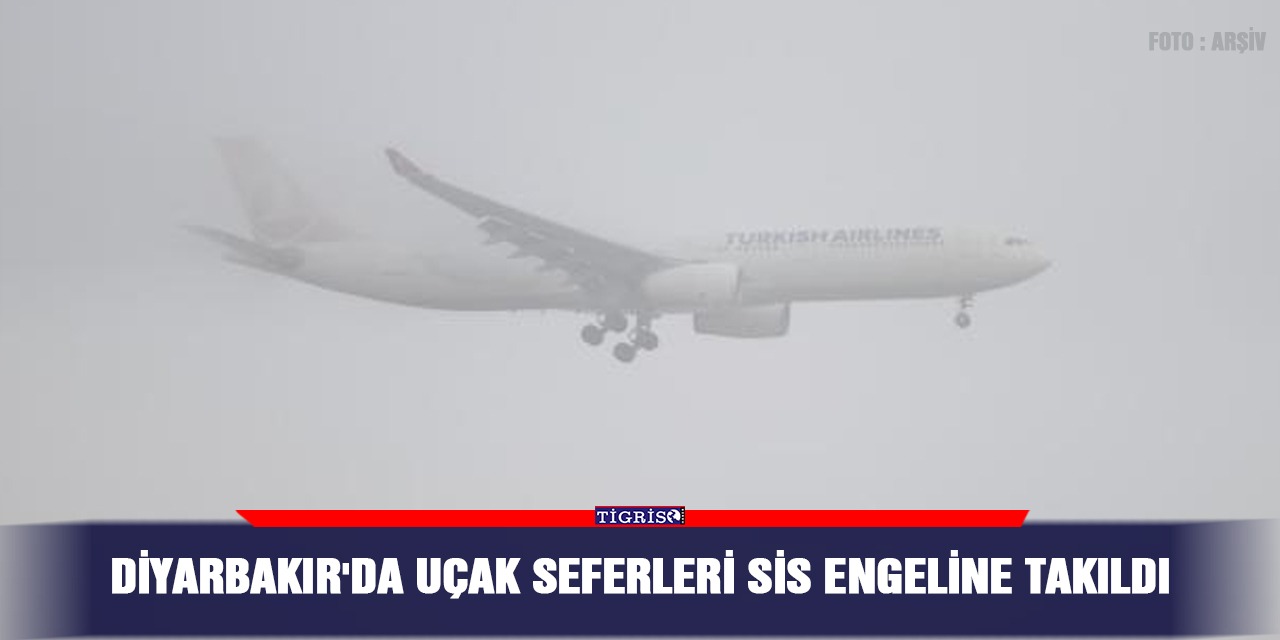 Diyarbakır'da uçak seferleri sis engeline takıldı