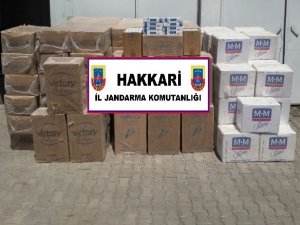 Hakkari-Yüksekova’da 67 bin 500 paket sigara ele geçirildi
