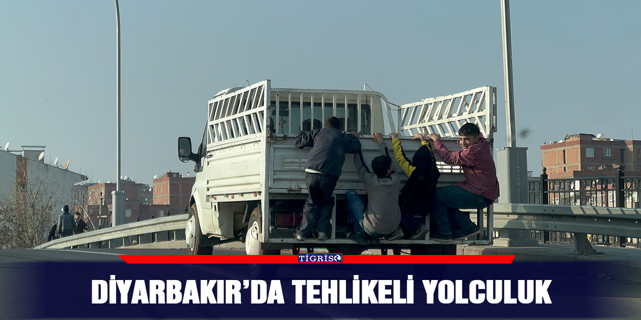 VİDEO - Diyarbakır’da tehlikeli yolculuk