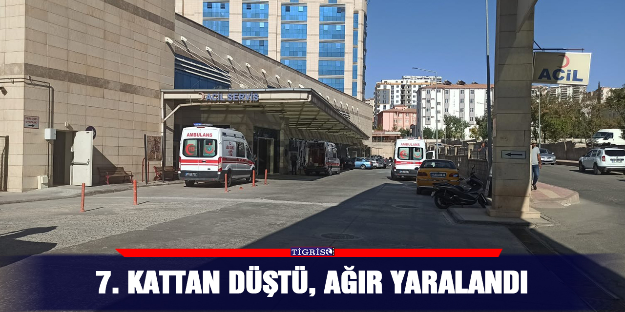 7. Kattan düştü, ağır yaralandı