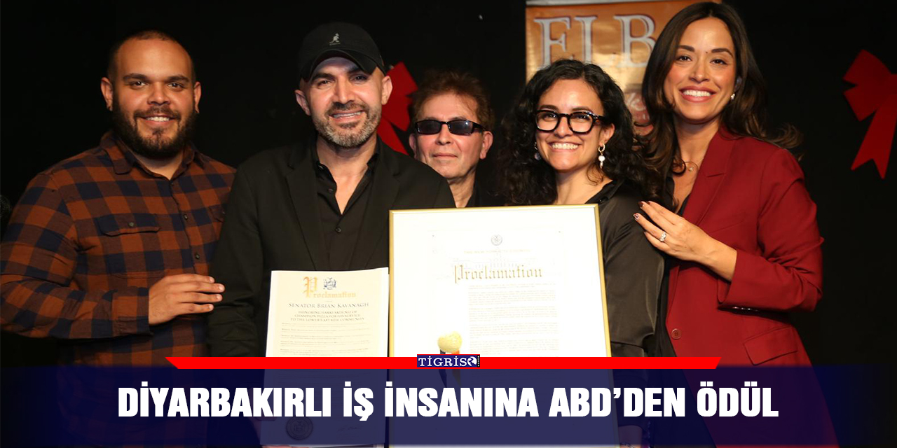 Diyarbakırlı iş insanına ABD’den ödül