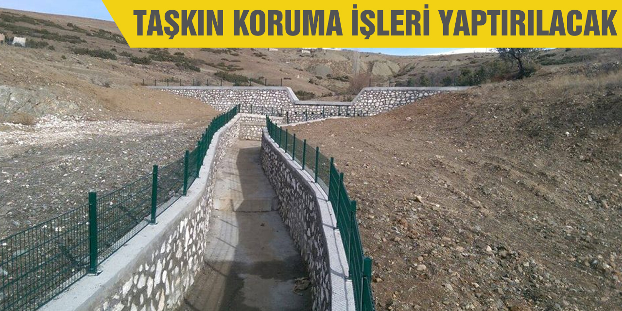 Taşkın koruma işleri yaptırılacak