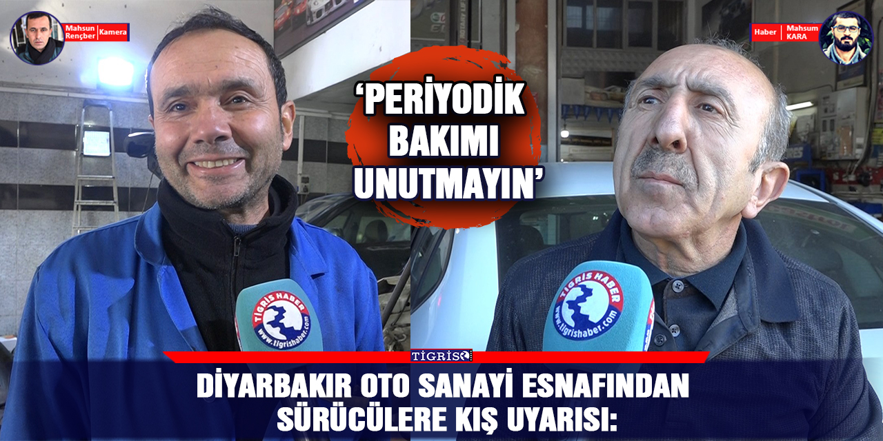VİDEO - Diyarbakır oto sanayi esnafından sürücülere kış uyarısı