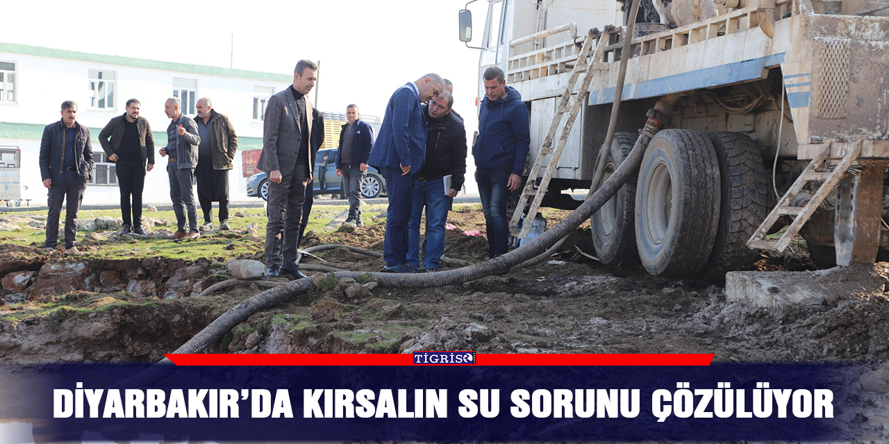 Diyarbakır’da kırsalın su sorunu çözülüyor
