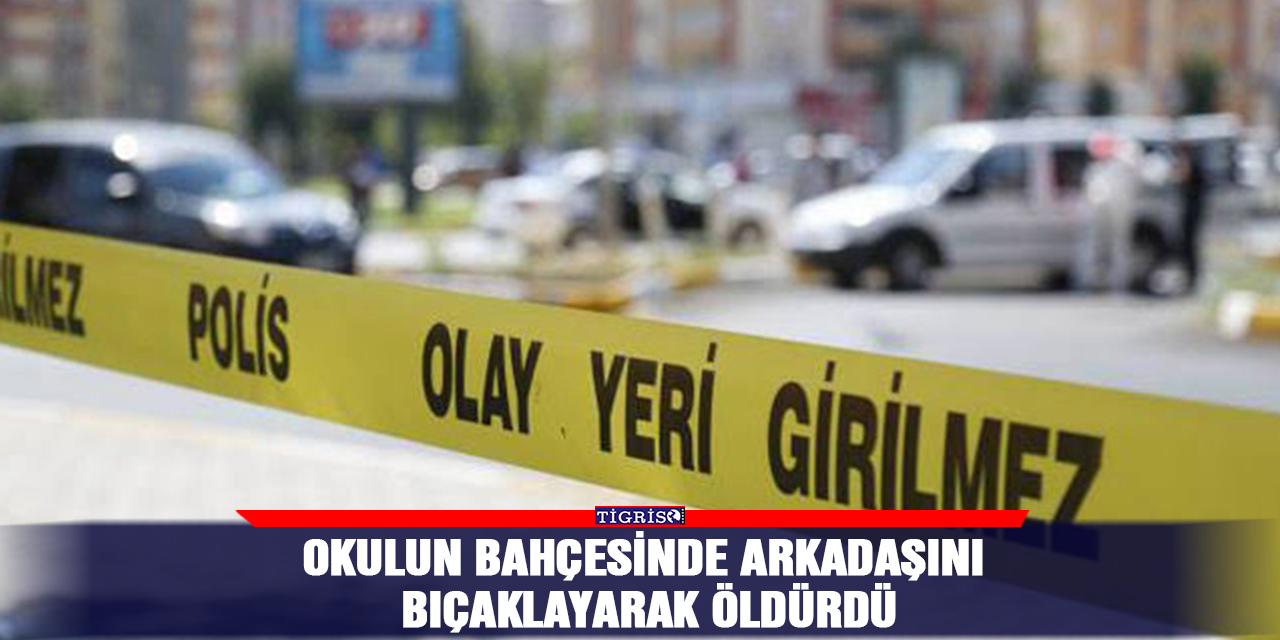 Okulun bahçesinde arkadaşını bıçaklayarak öldürdü